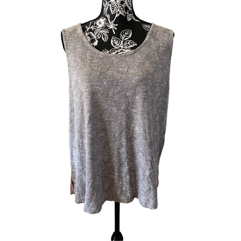 Cj Banks Wide Strap Sweater Tank Top Formal Career Workwear